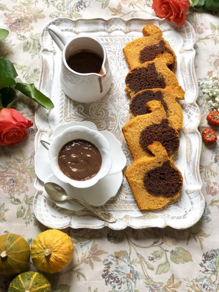 BIZCOCHO DE CALABAZA Y CHOCOLATE