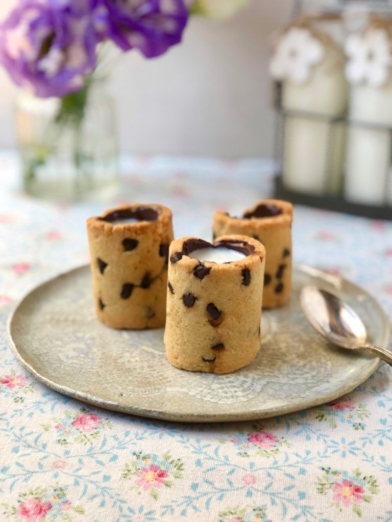 VASITOS DE COOKIES CON CHIPS DE CHOCOLATE