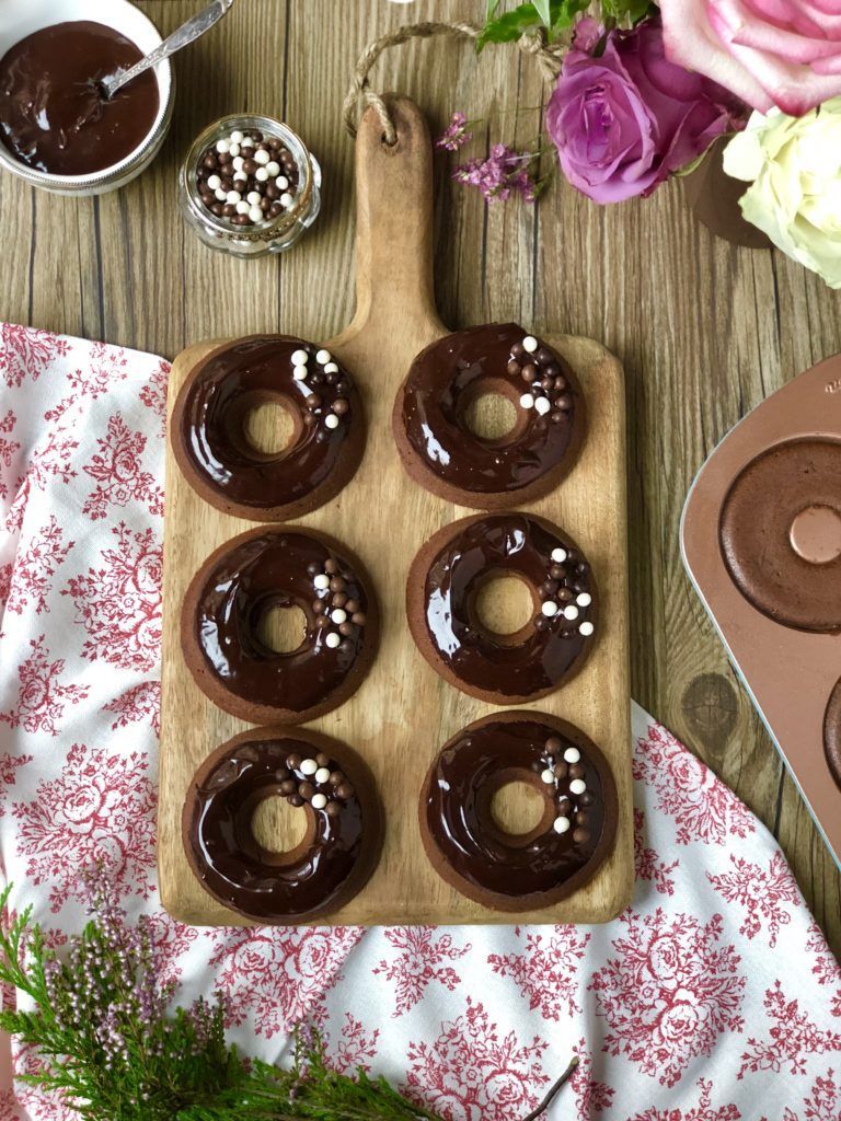 DONUTS DE CHOCOLATE