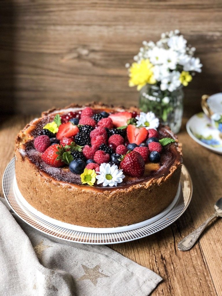 TARTA DE QUESO CON CRÈME BRÛLÉE