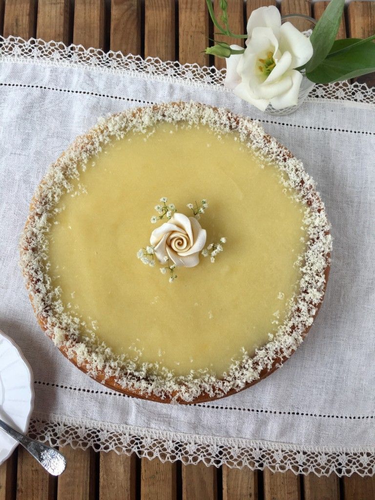 TARTA DE QUESO CON LEMON CURD