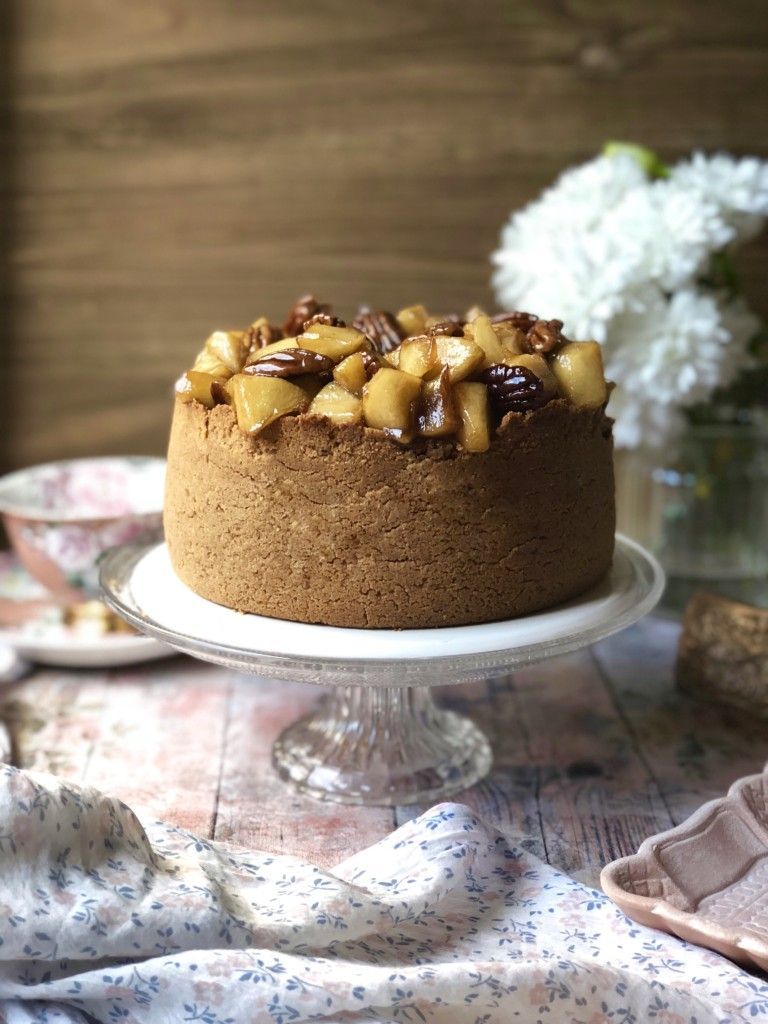 CHEESECAKE CON MANZANA Y NUECES