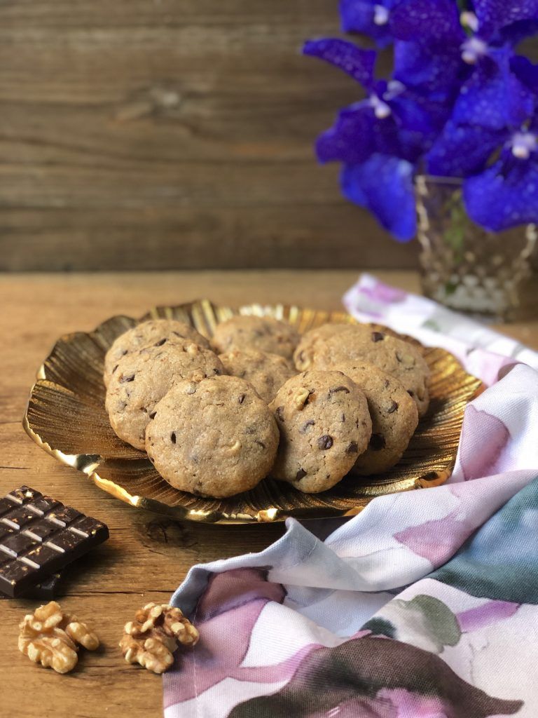 galletas de chocolate y nueces