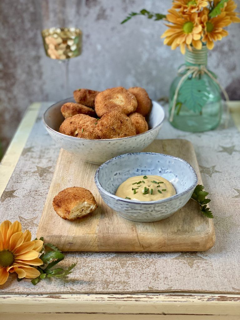 NUGGETS DE POLLO CON MOSTAZA CASEROS