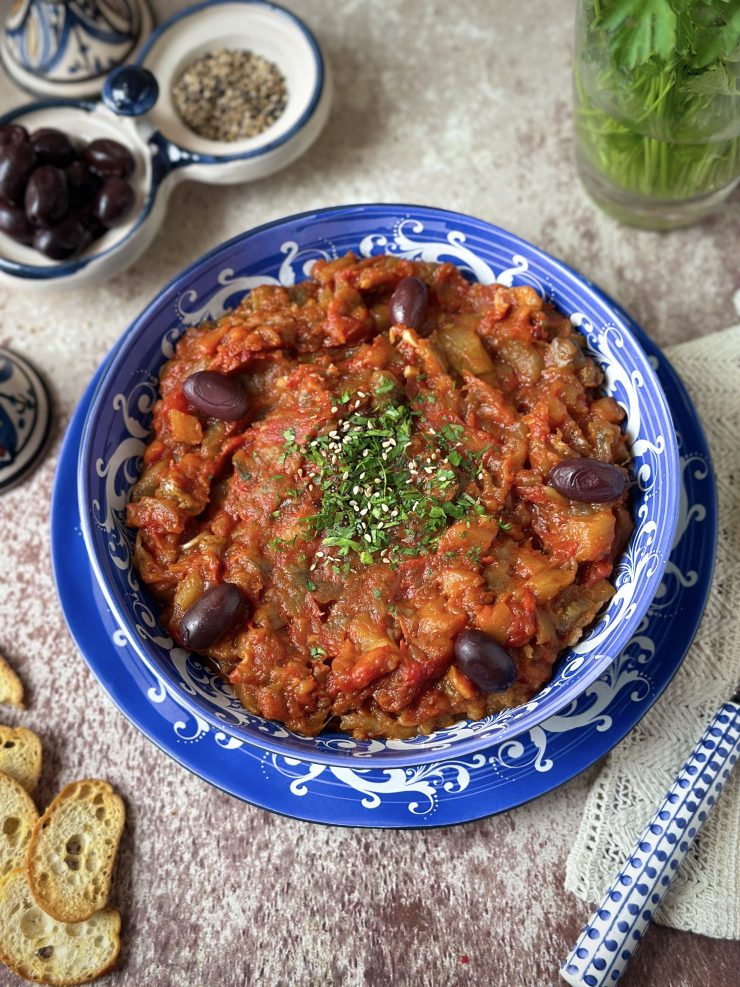ZAALOUK O ENSALADA DE BERENJENAS MARROQUÍ