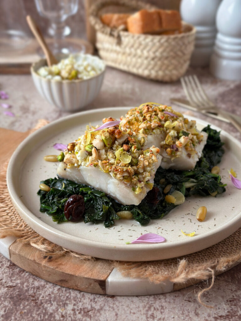 BACALAO EN COSTRA CON ESPINACAS