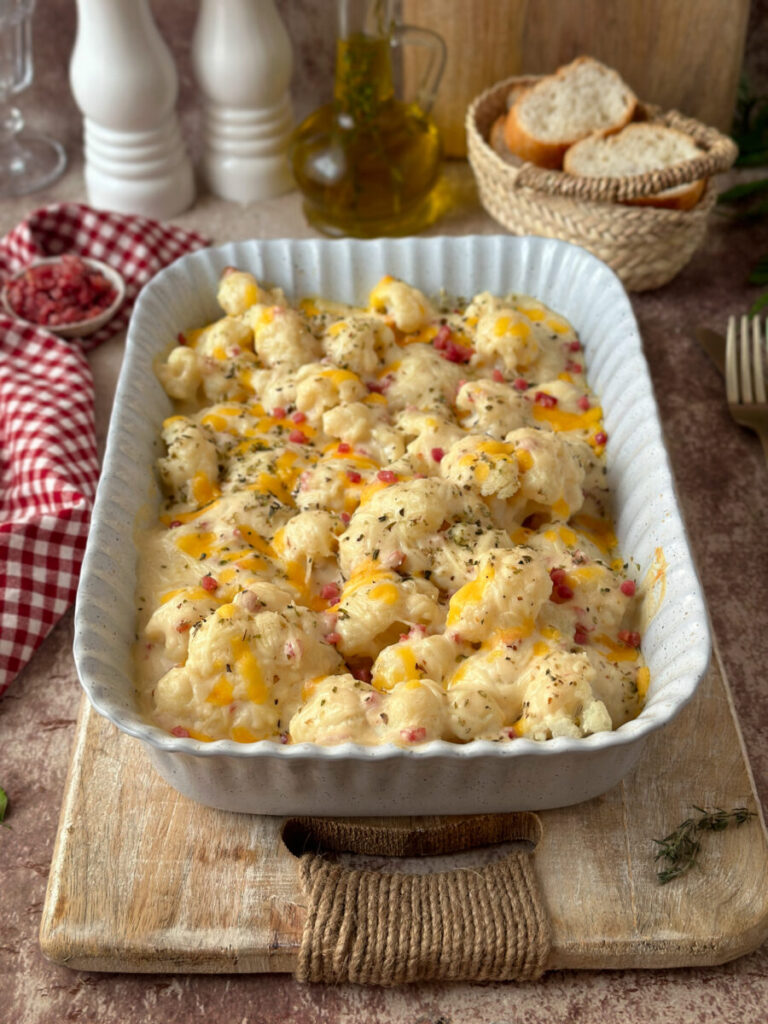 COLIFLOR CON BECHAMEL DE JAMÓN