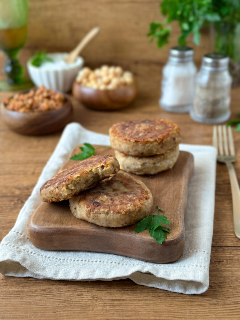 HAMBURGUESAS DE GARBANZOS Y LENTEJAS