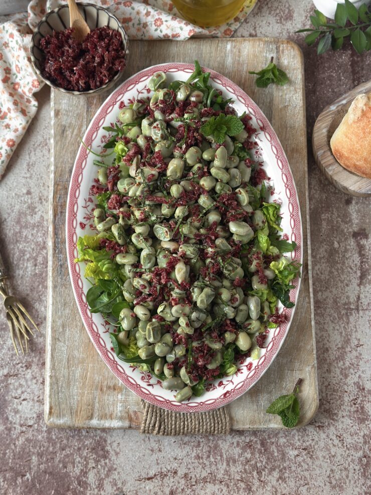 ENSALADA DE HABAS A LA MENTA