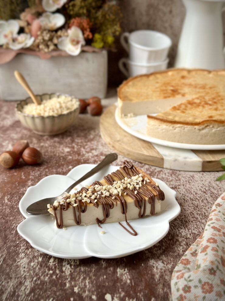 TARTA DE QUESO CON AVELLANAS