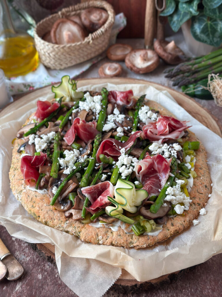 COCA DE CALABACÍN CON VERDURAS