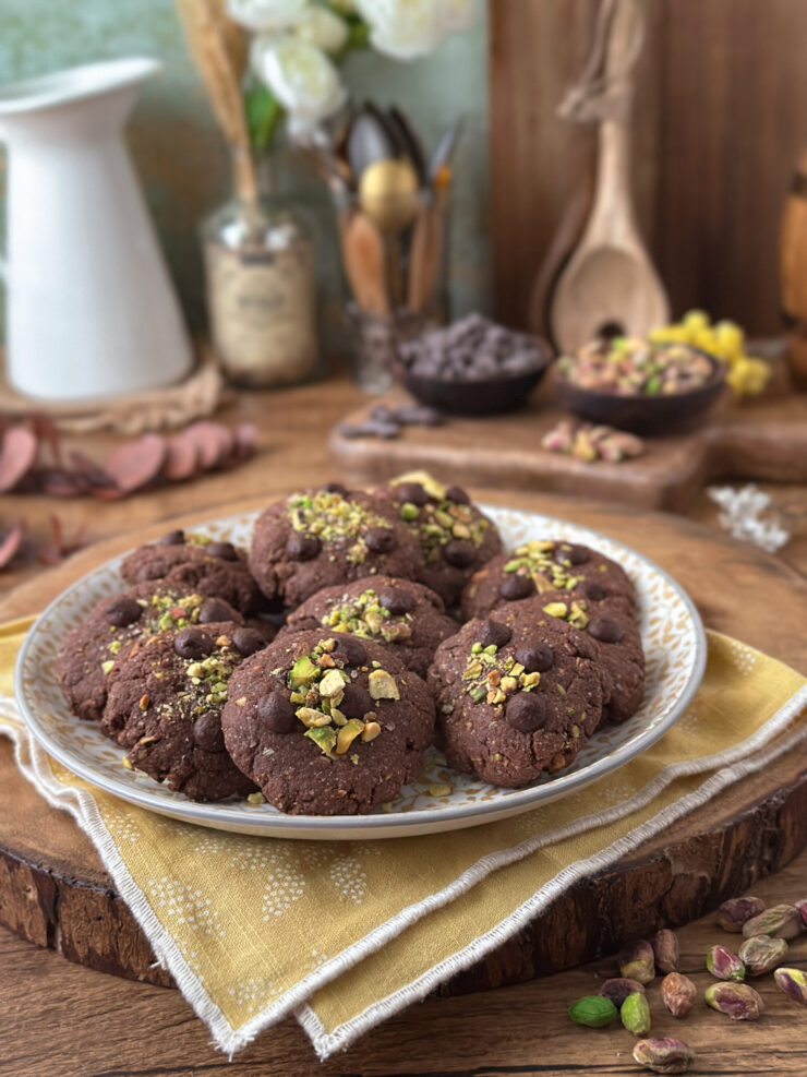 COOKIES DE CHOCOLATE Y PISTACHOS