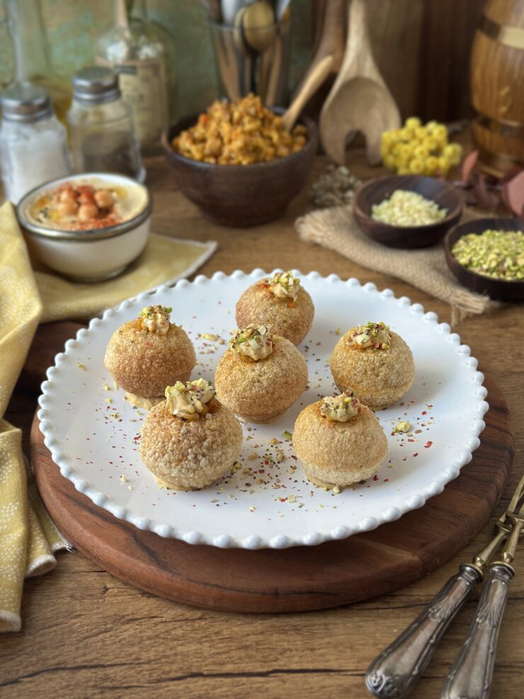 PANIPURI DE POLLO Y VERDURAS
