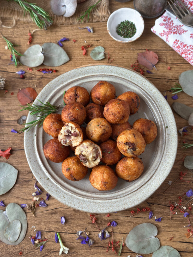 BOLITAS DE JAMÓN IBÉRICO Y QUESO