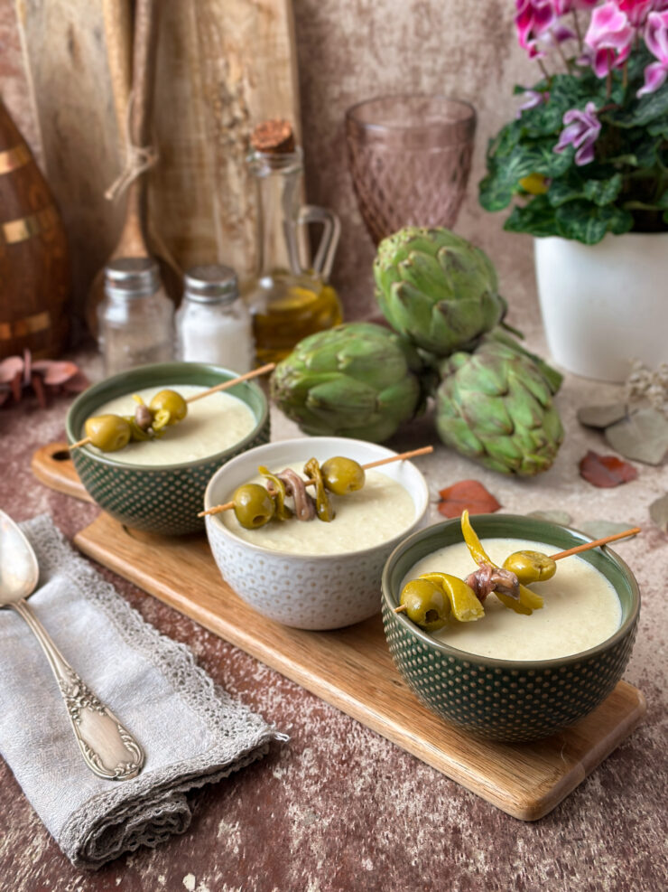 CREMA FRÍA DE ALCACHOFAS