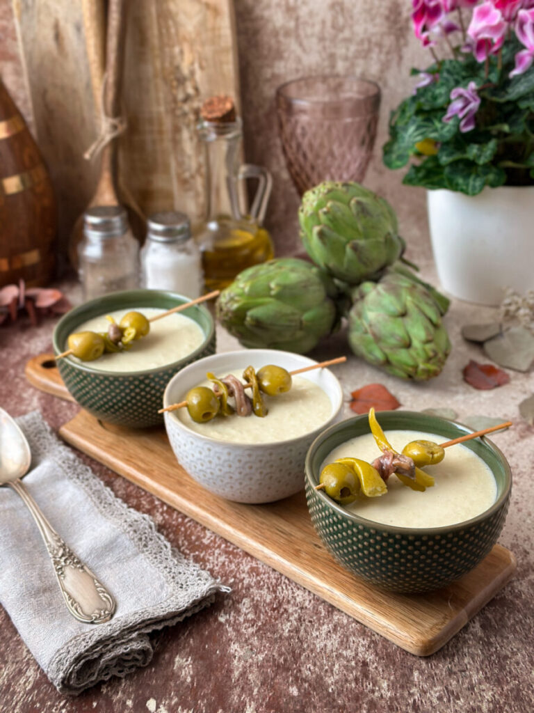 CREMA FRÍA DE ALCACHOFAS