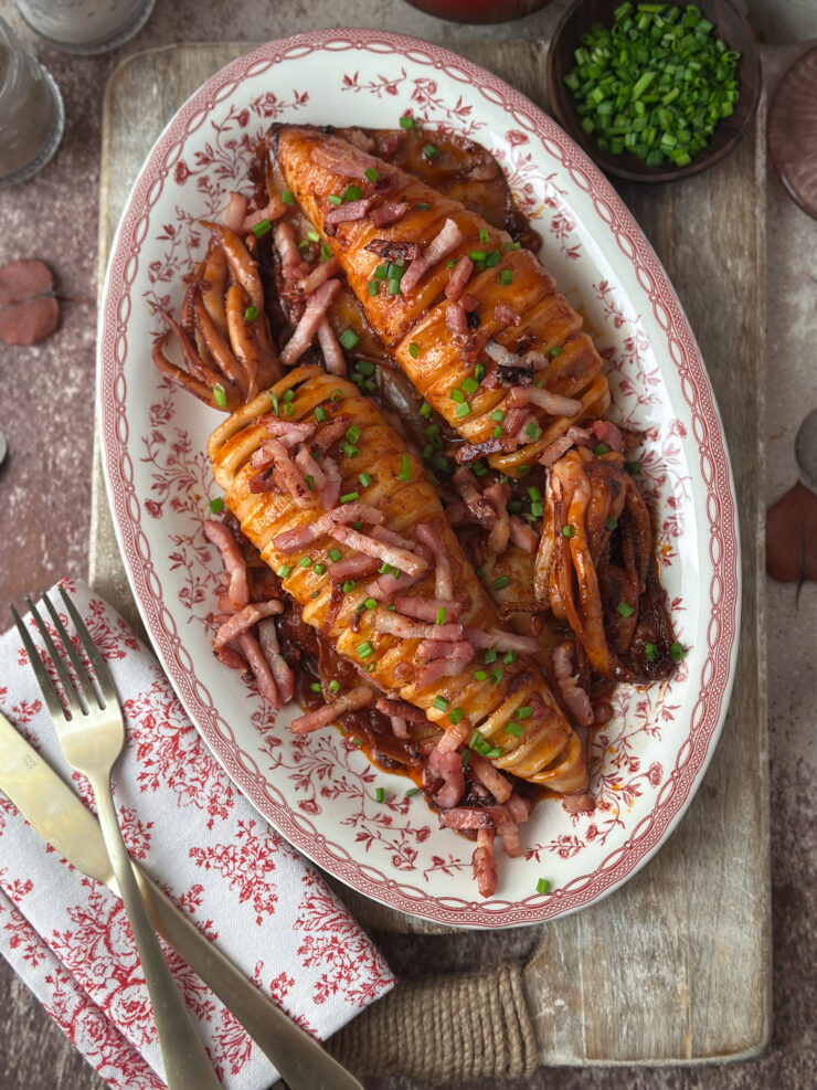 CALAMARES A LA SOBRASADA