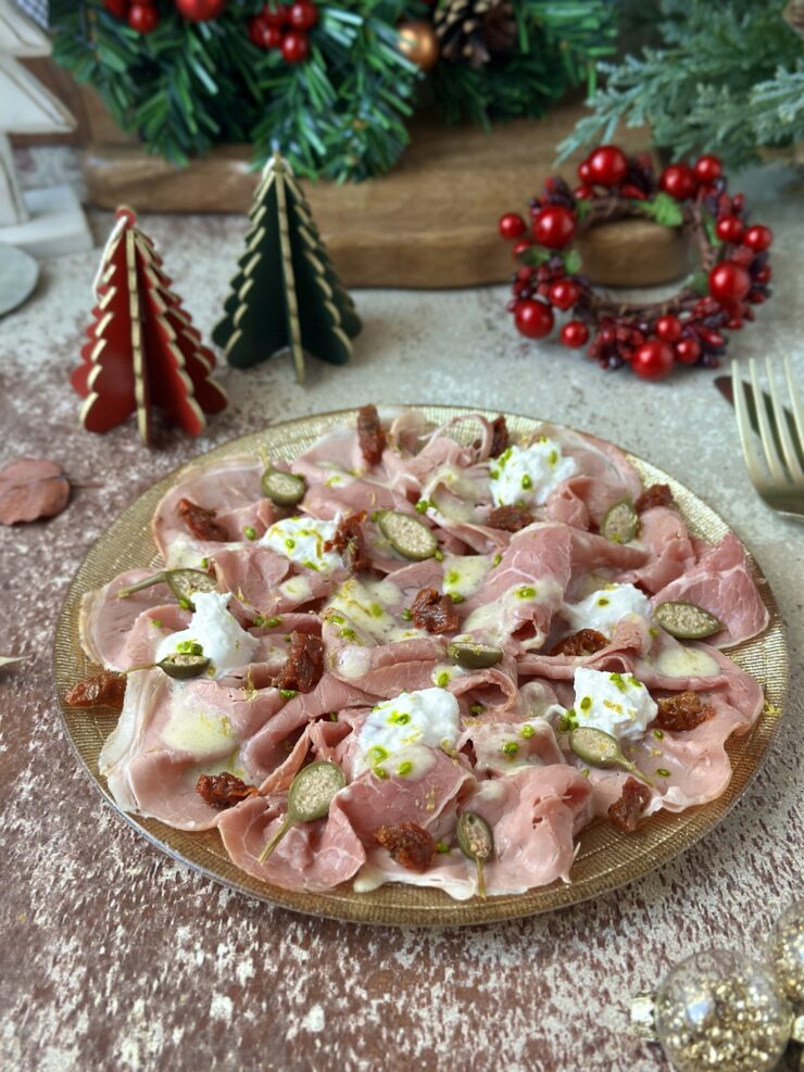 ROAST BEEF CON BURRATA Y MOSTAZA