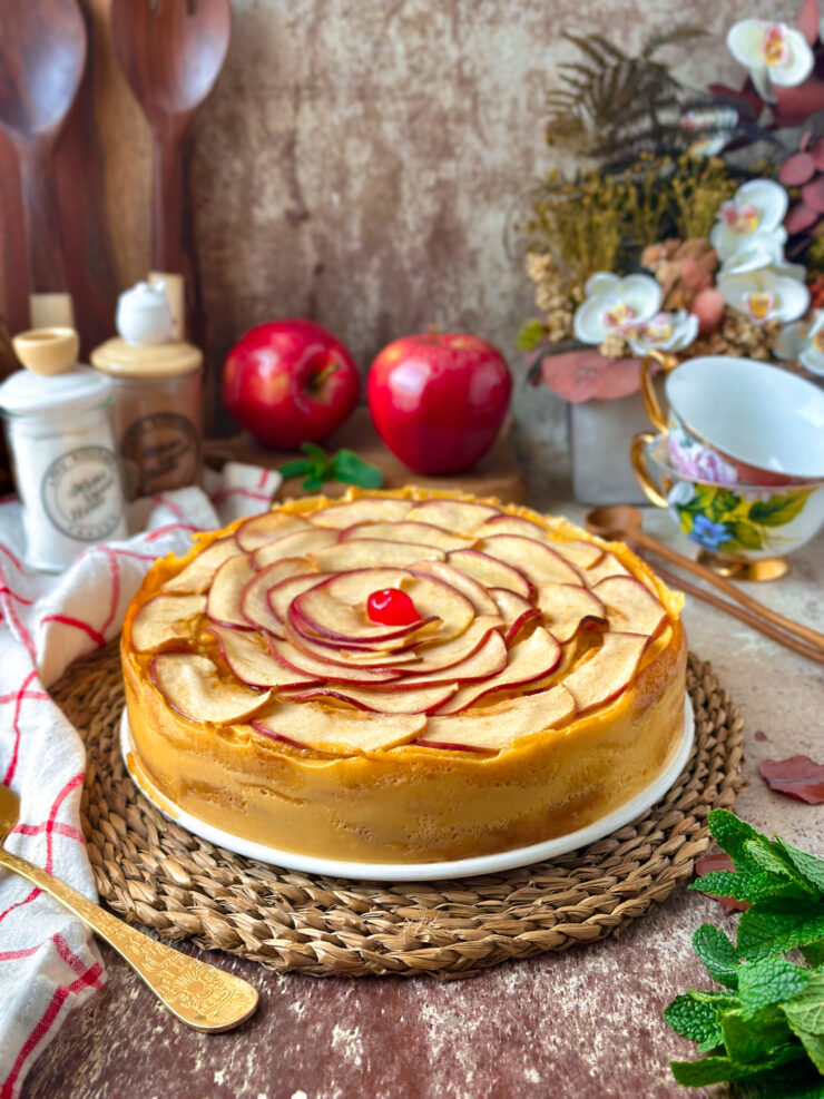 TARTA DE MANZANA Y FLAN