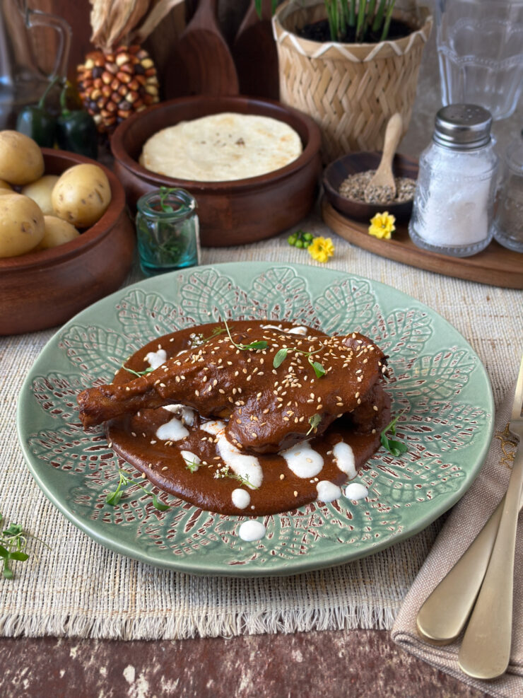PATO EN MOLE POBLANO