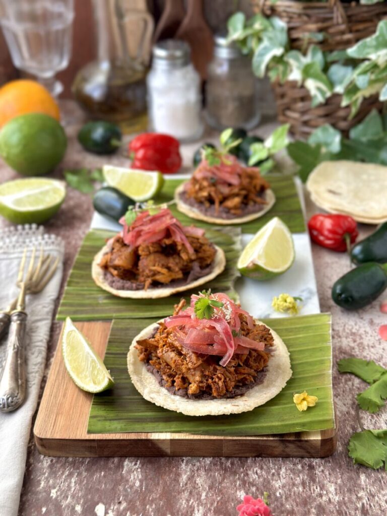 PANUCHOS YUCATECOS DE COCHINITA PIBIL