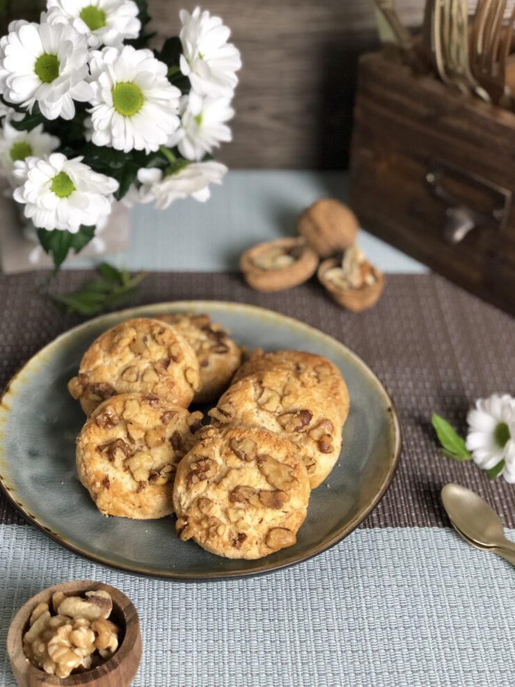 GALLETAS DE NUECES CASERAS