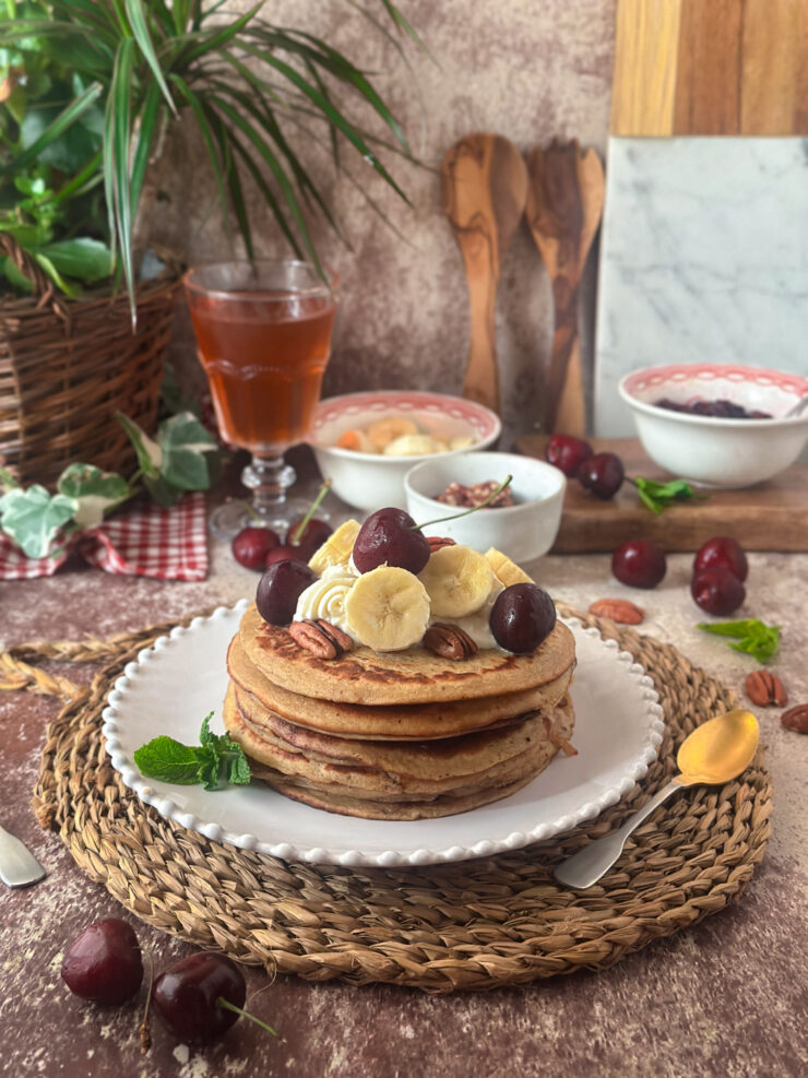 PANCAKES DE AVENA Y PLÁTANO