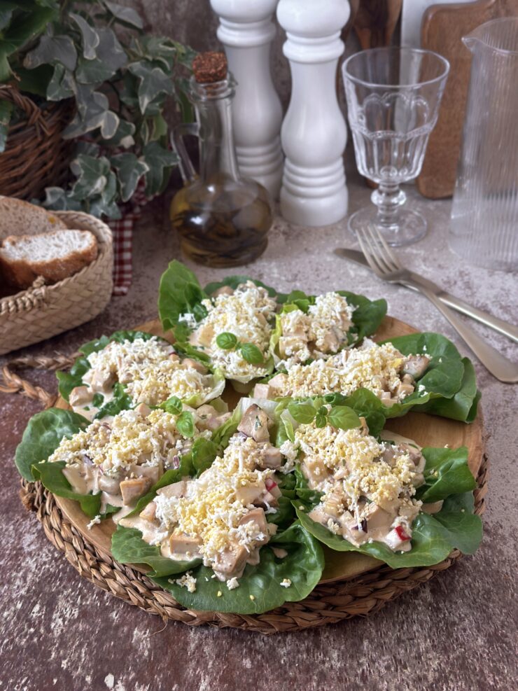 TACOS DE LECHUGA Y POLLO