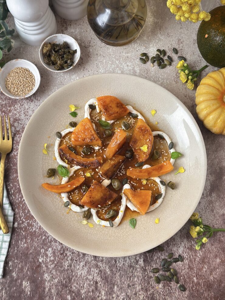 ENSALADA DE CALABAZA ASADA
